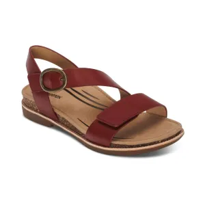 Women's Tamara Strap Sandal In Red Leather