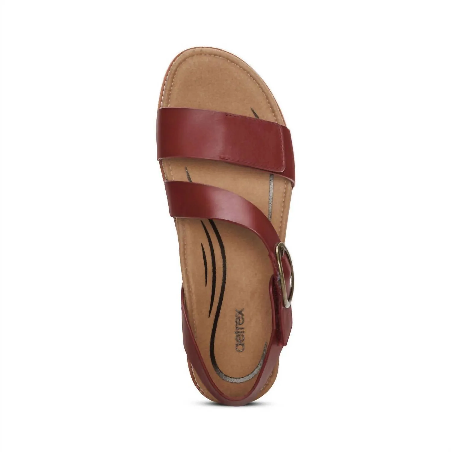 Women's Tamara Strap Sandal In Red Leather