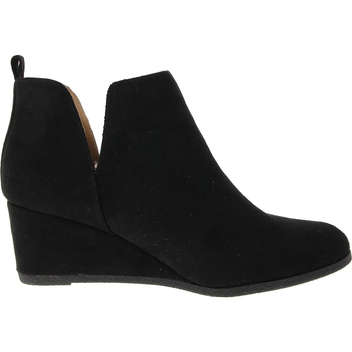Womens Textured Manmade Booties