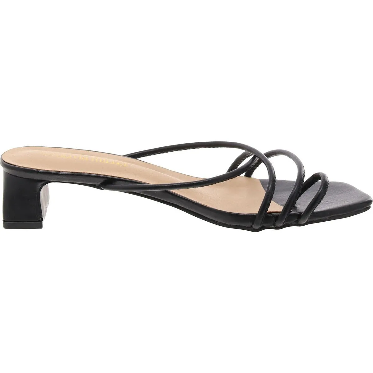 Womens Thong Square Toe Slide Sandals