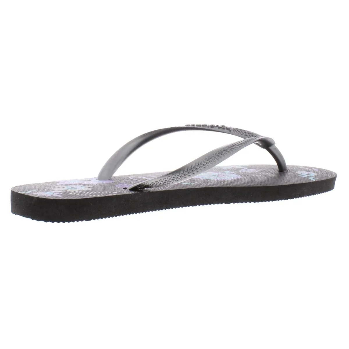 Womens Thongs Floral Flat Sandals