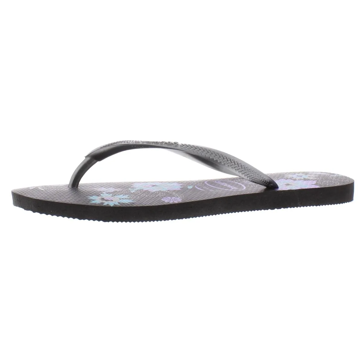 Womens Thongs Floral Flat Sandals