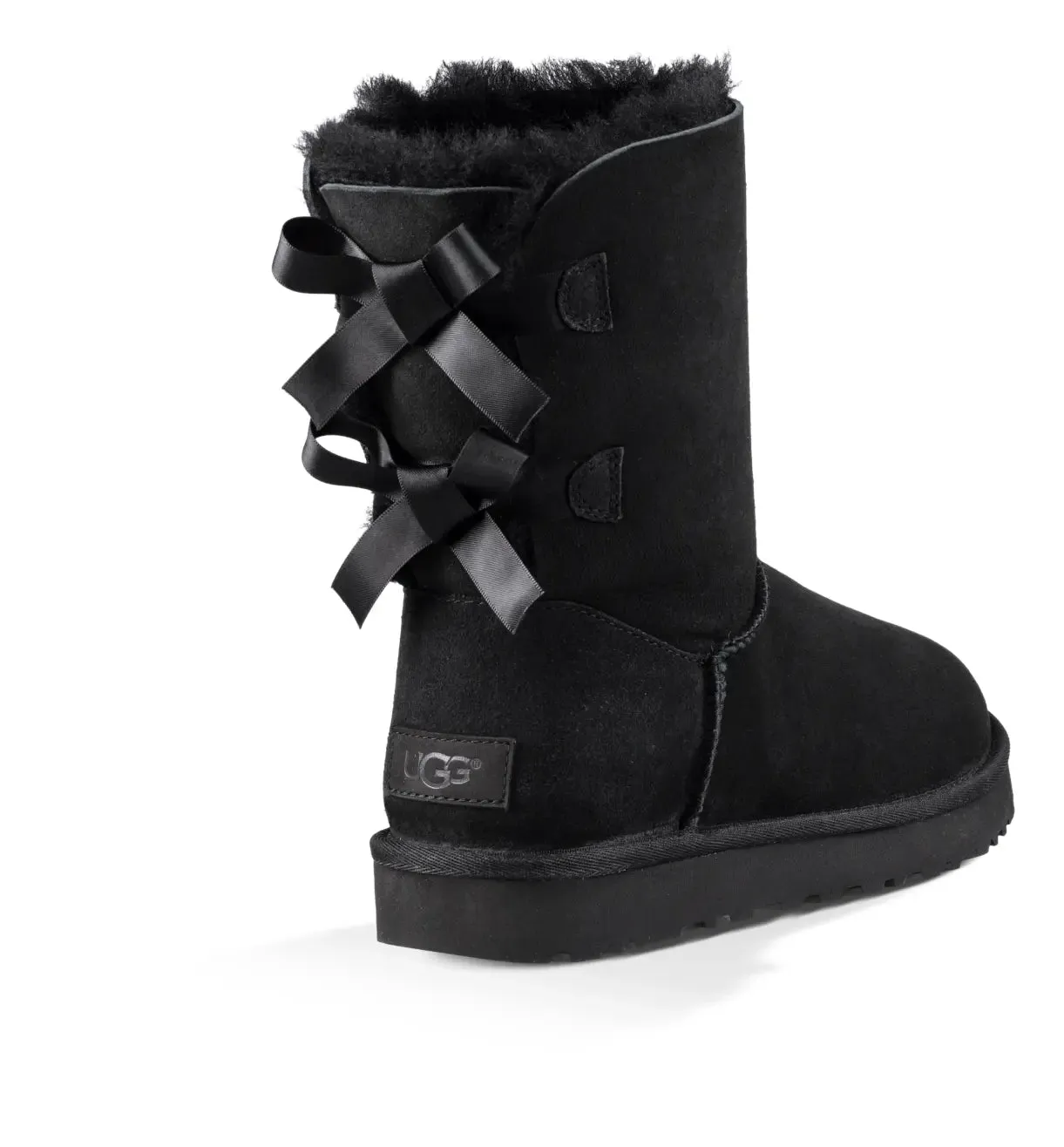 Womens UGG Bailey Bow II  Cozy Sheepskin Boot with Feminine Satin Bows