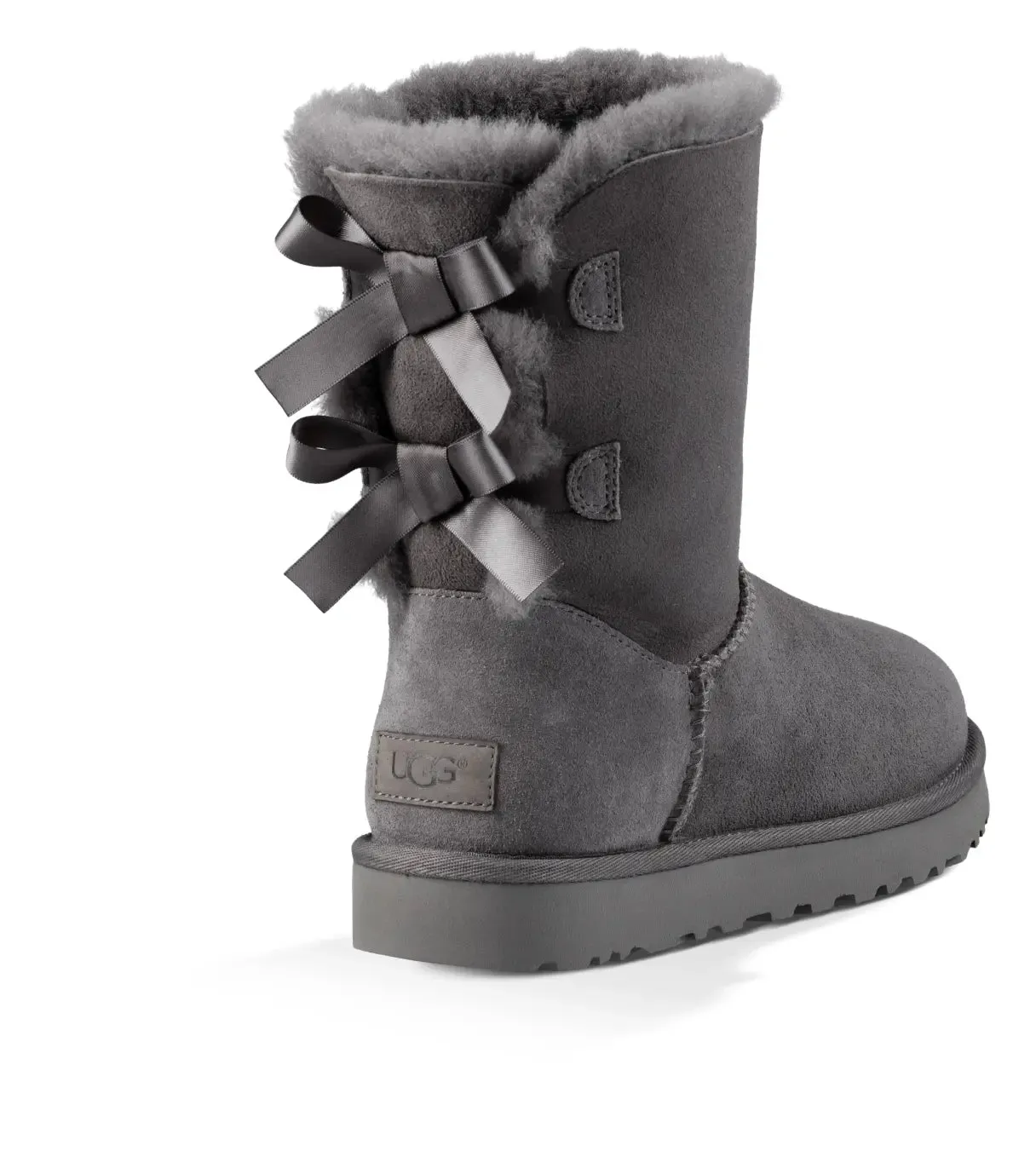 Womens UGG Bailey Bow II  Cozy Sheepskin Boot with Feminine Satin Bows