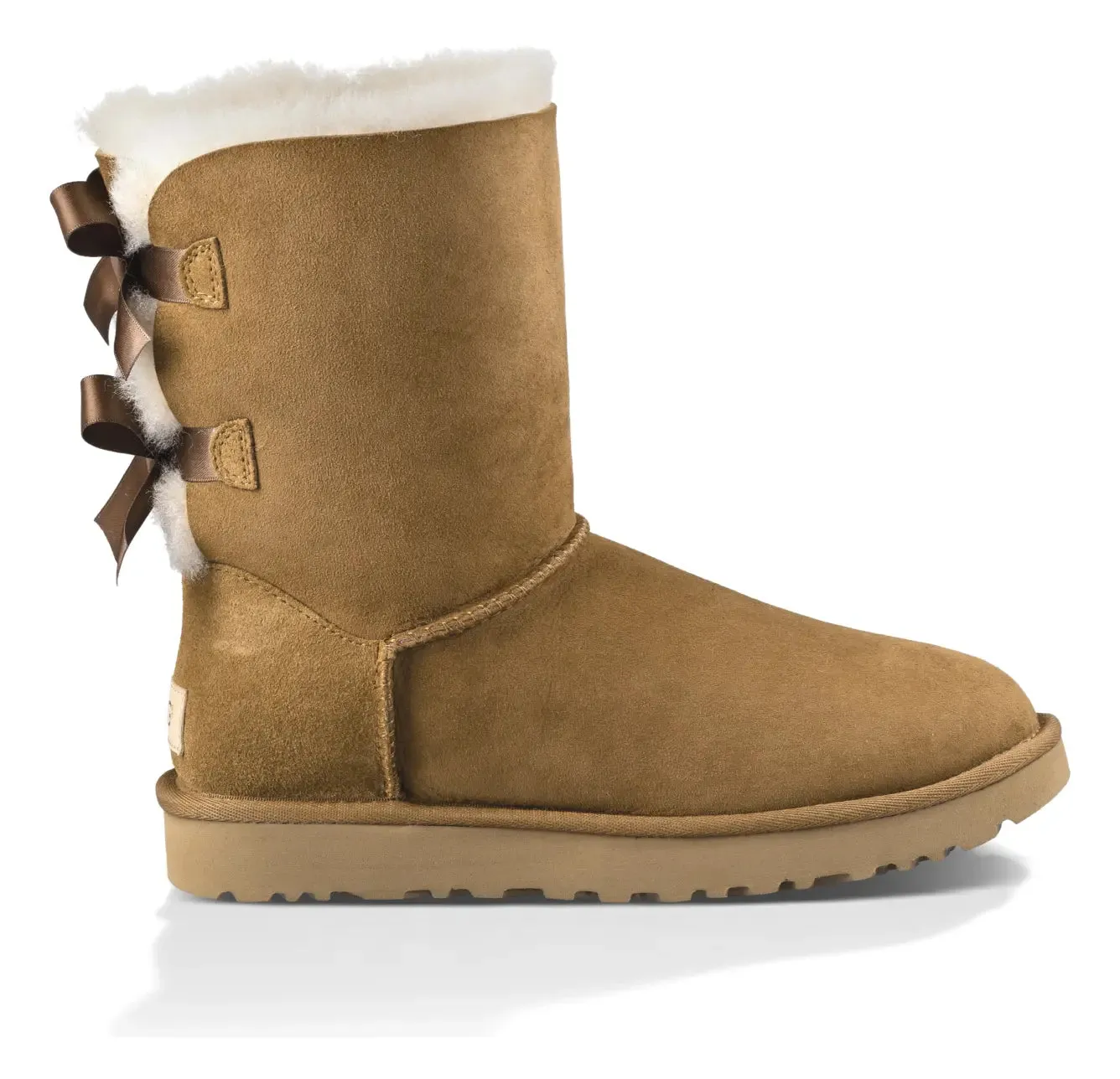 Womens UGG Bailey Bow II  Cozy Sheepskin Boot with Feminine Satin Bows
