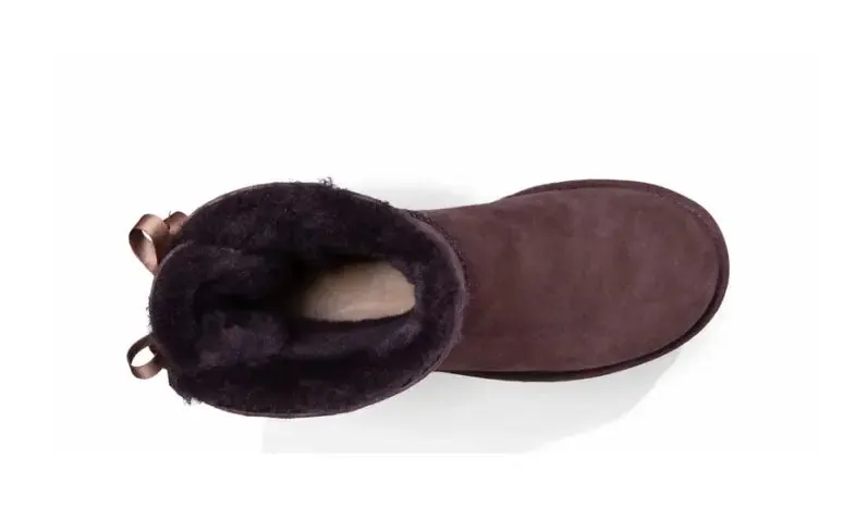 Womens UGG Bailey Bow II  Cozy Sheepskin Boot with Feminine Satin Bows