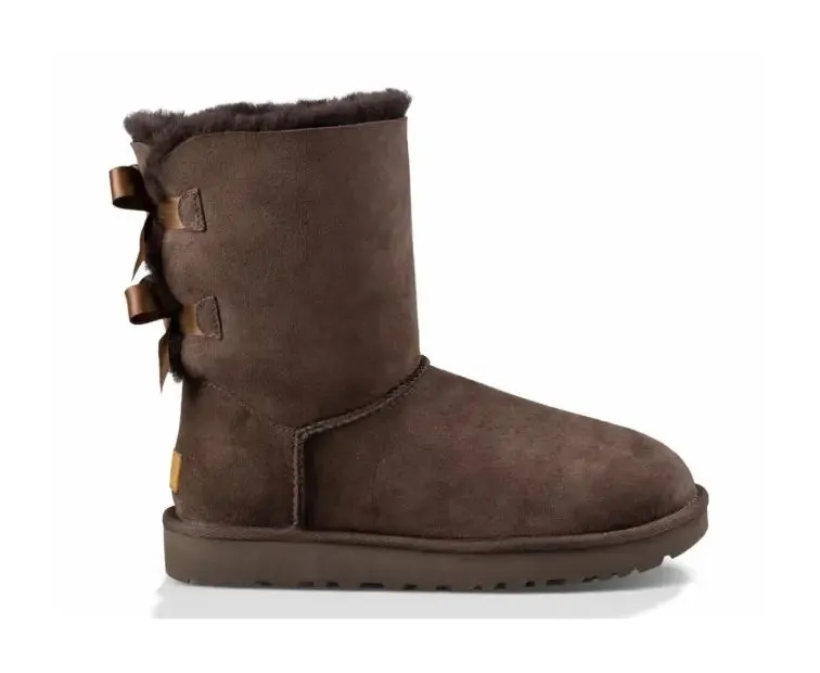 Womens UGG Bailey Bow II  Cozy Sheepskin Boot with Feminine Satin Bows