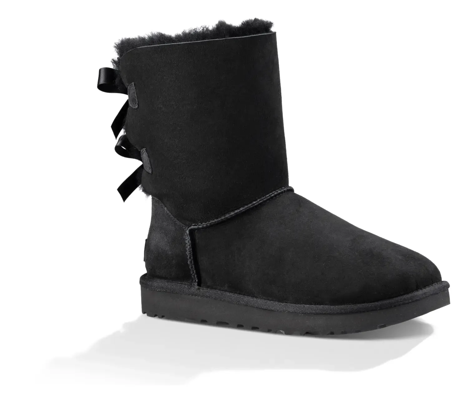 Womens UGG Bailey Bow II  Cozy Sheepskin Boot with Feminine Satin Bows