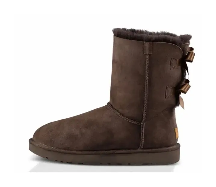 Womens UGG Bailey Bow II  Cozy Sheepskin Boot with Feminine Satin Bows