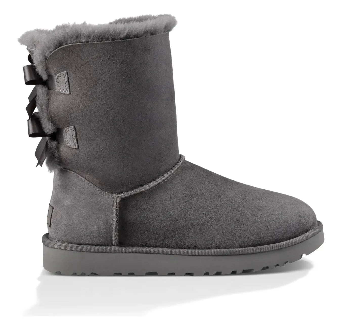 Womens UGG Bailey Bow II  Cozy Sheepskin Boot with Feminine Satin Bows