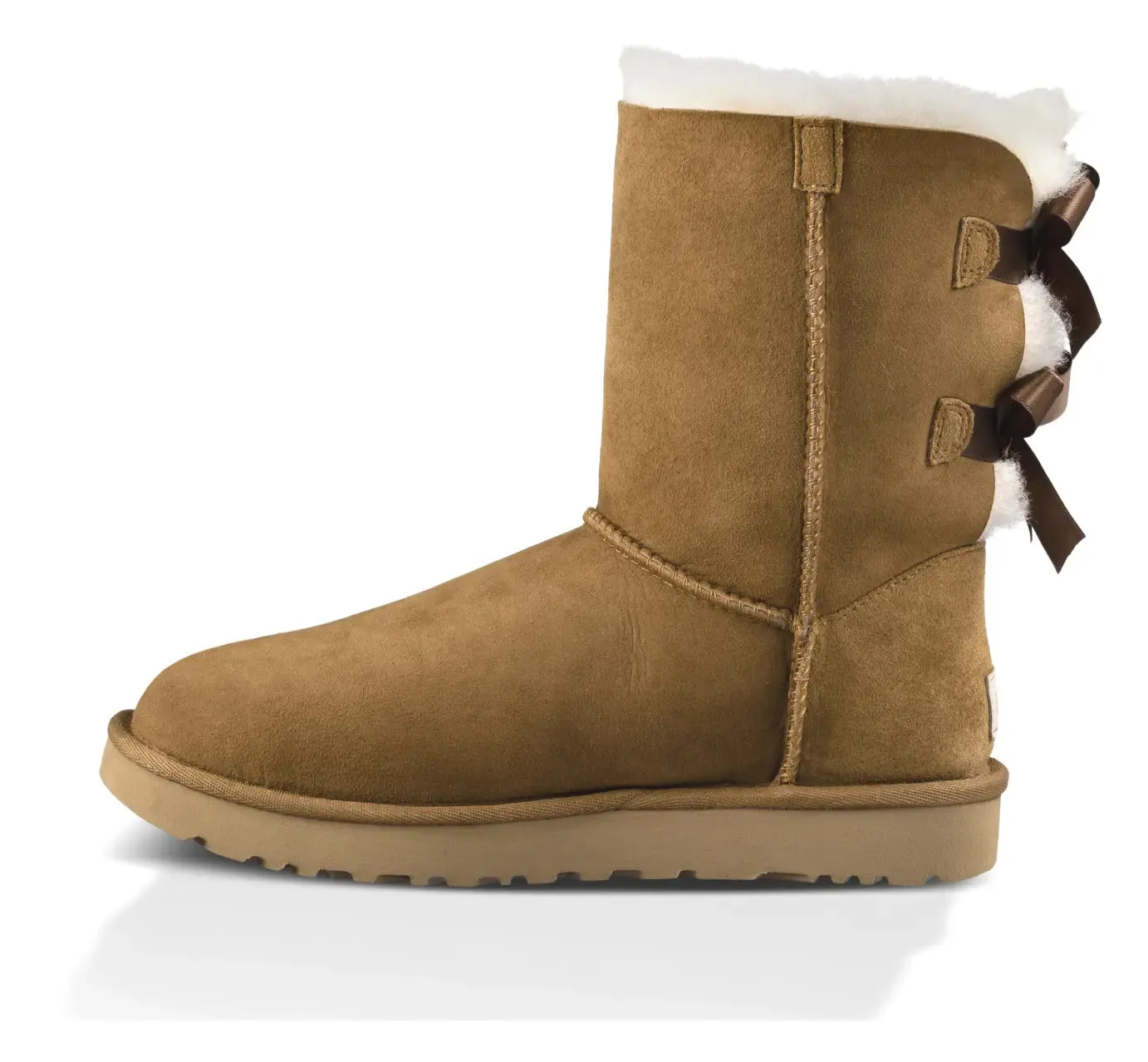 Womens UGG Bailey Bow II  Cozy Sheepskin Boot with Feminine Satin Bows