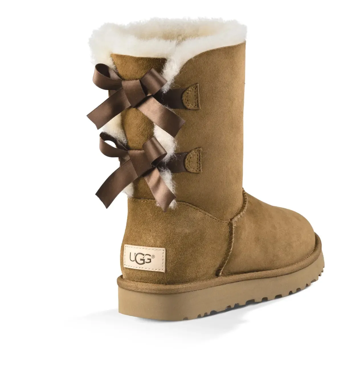 Womens UGG Bailey Bow II  Cozy Sheepskin Boot with Feminine Satin Bows