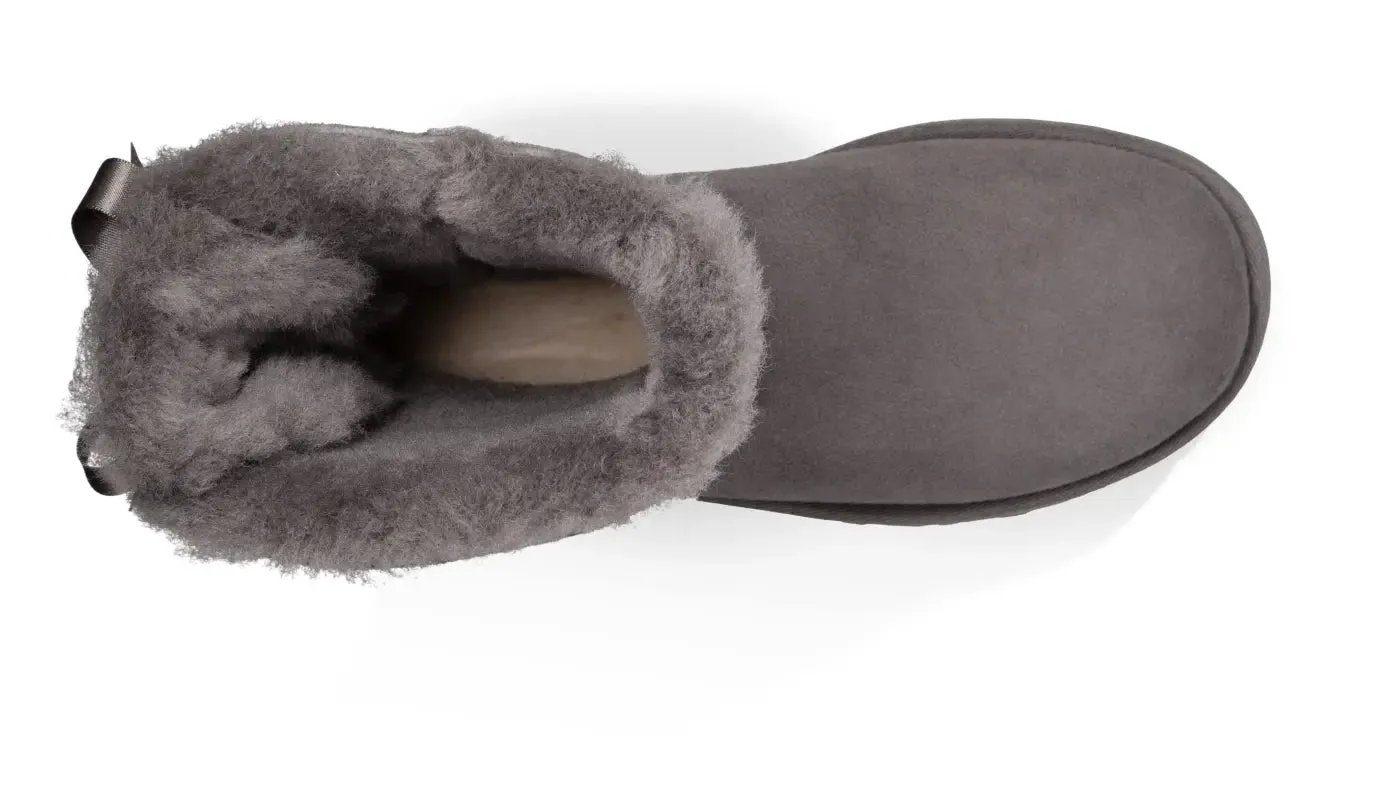 Womens UGG Bailey Bow II  Cozy Sheepskin Boot with Feminine Satin Bows