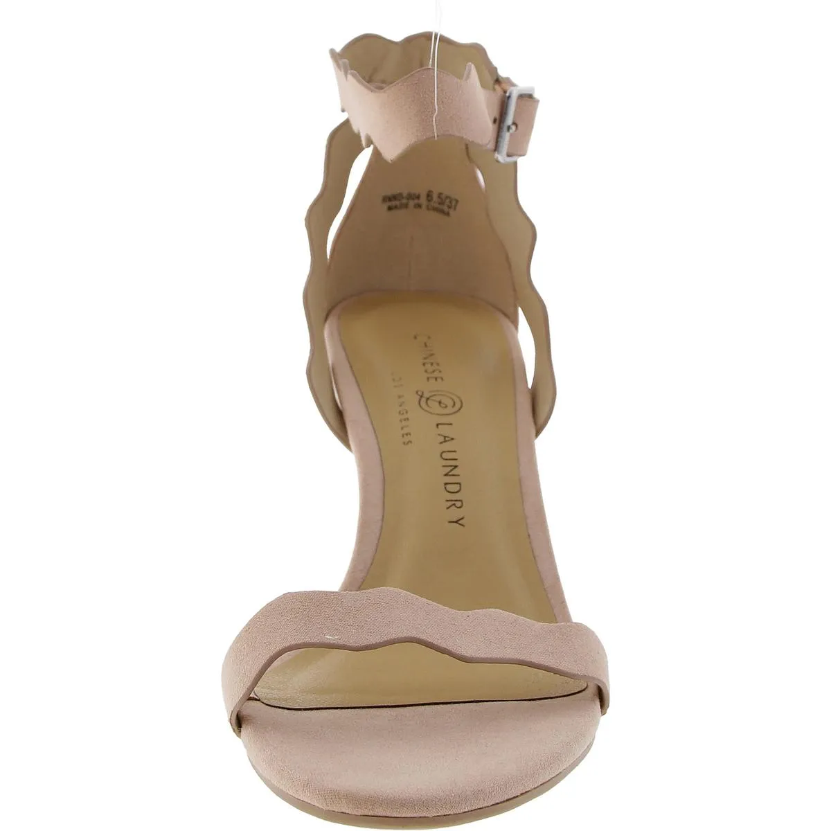 Womens Velour Ankle Strap Heels