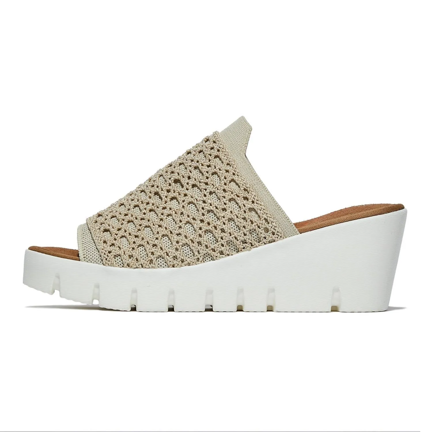 Women's Venti Crochet Sandal In Nude Silver