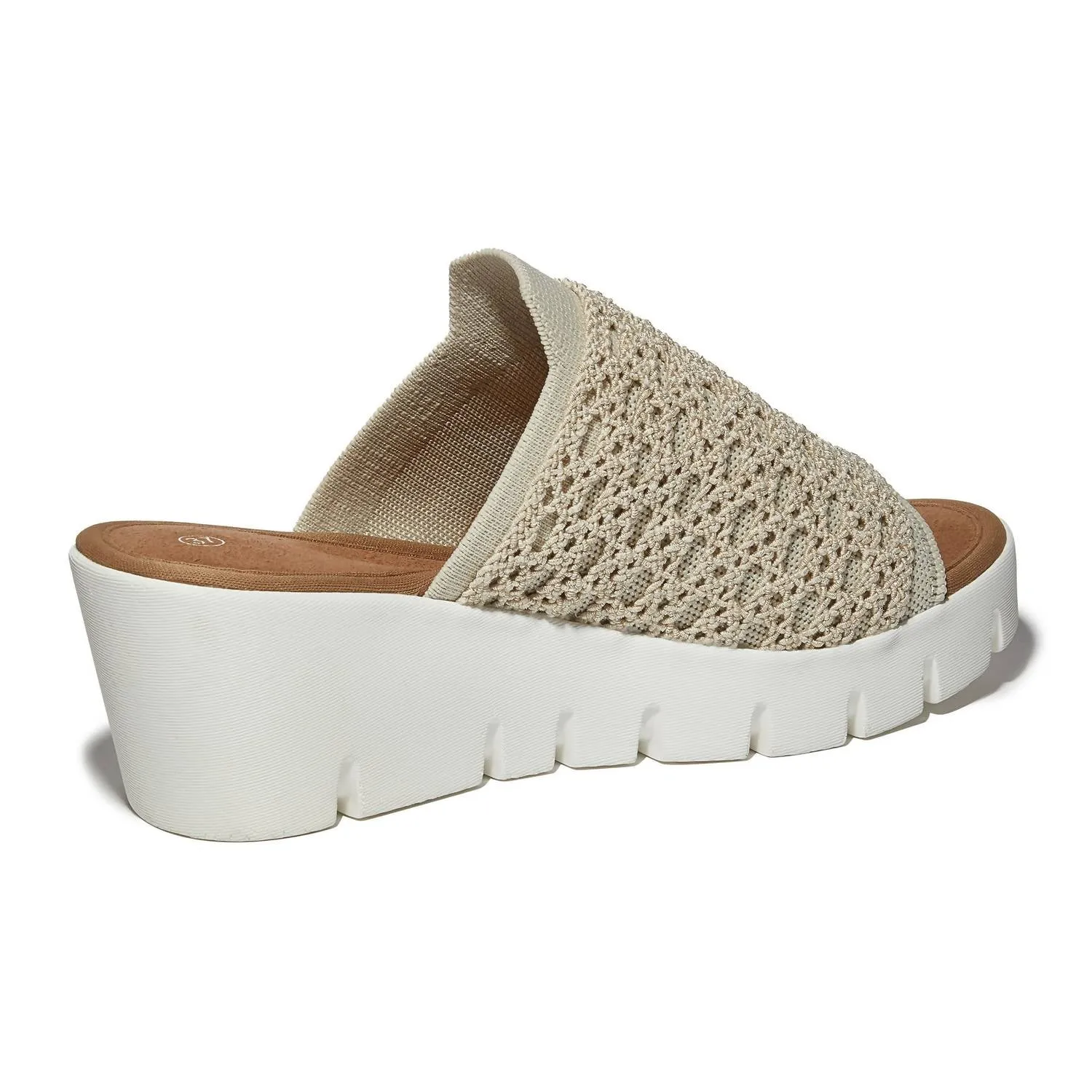 Women's Venti Crochet Sandal In Nude Silver
