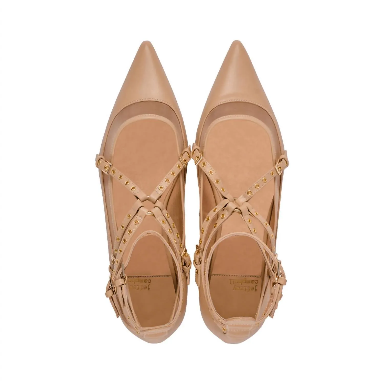 Women's Volatile Leather Sandals In Natural