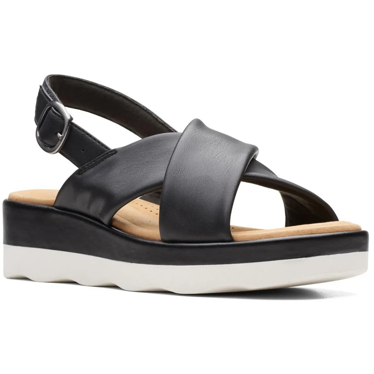 Womens Wedge Buckle Wedge Sandals