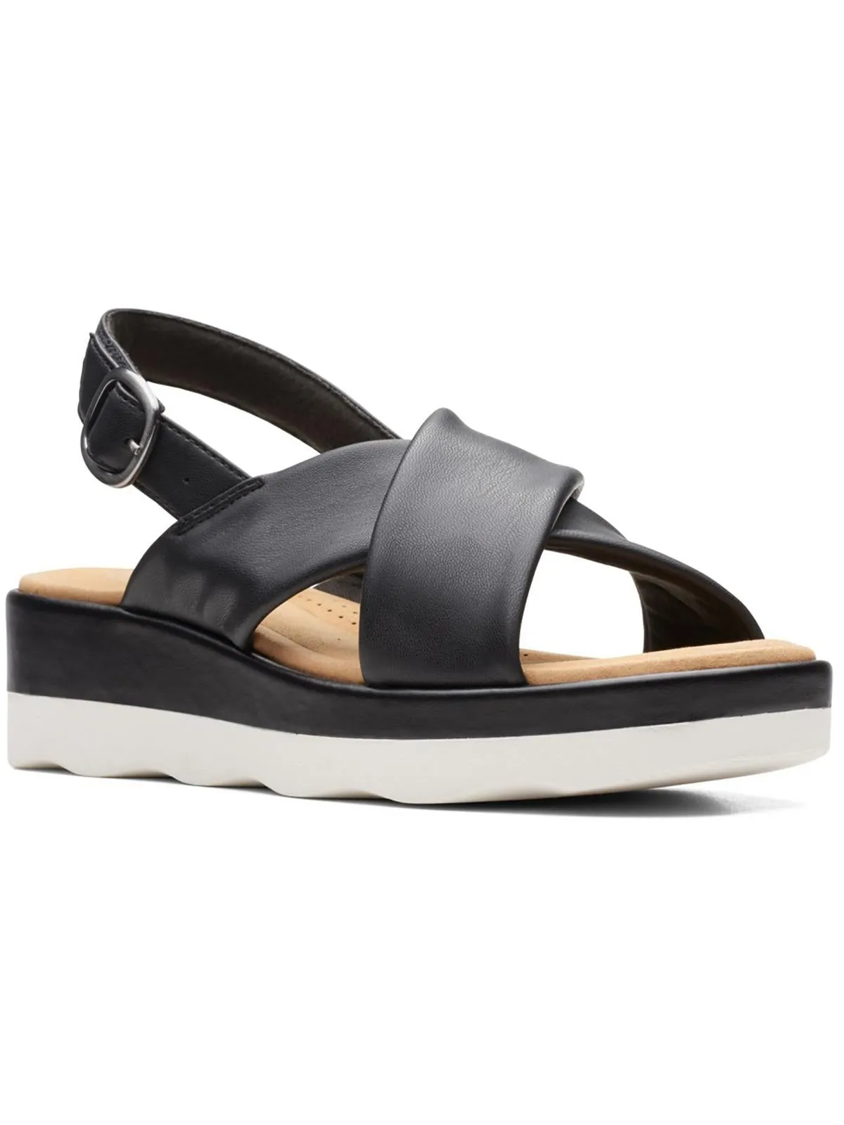 Womens Wedge Buckle Wedge Sandals