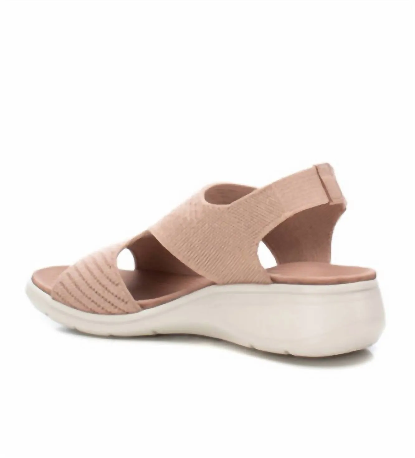 Women's Wedge Sandal In Nude