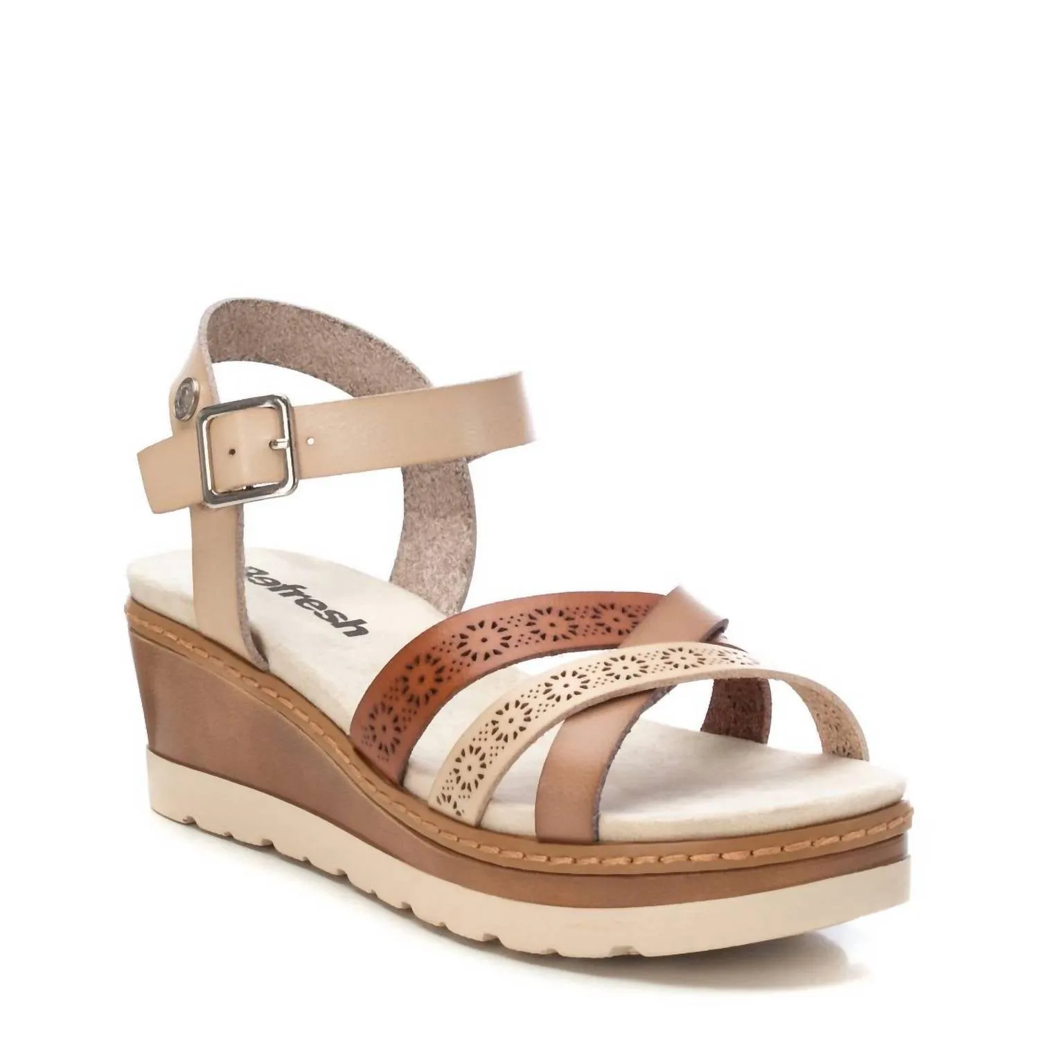 Women's Wedge Sandals In Beige