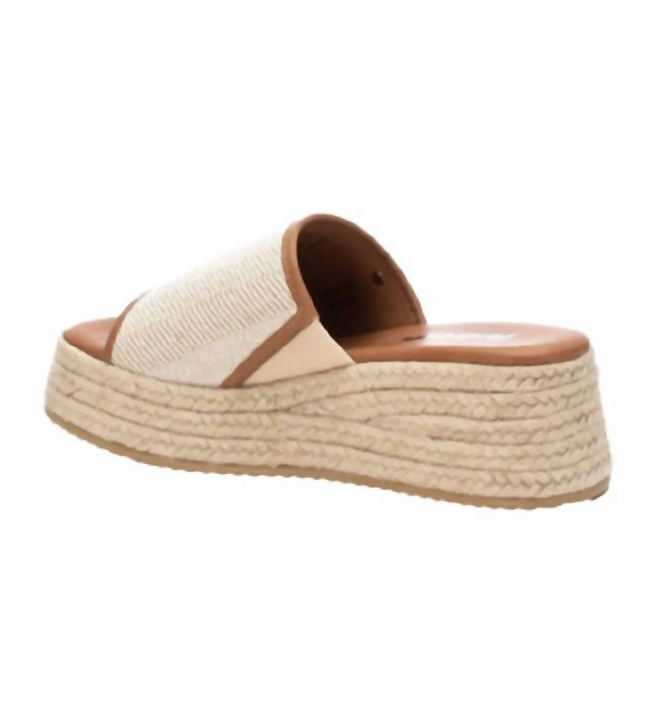 Women's Wedge Sandals In Beige