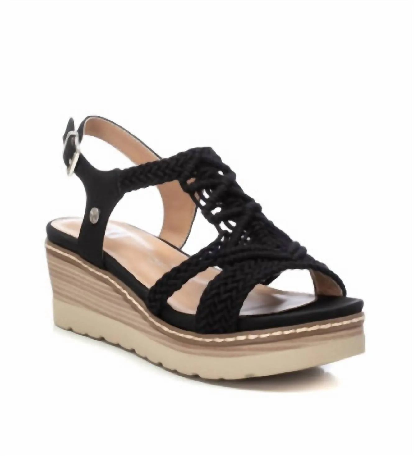 Women's Wedge Sandals In Black