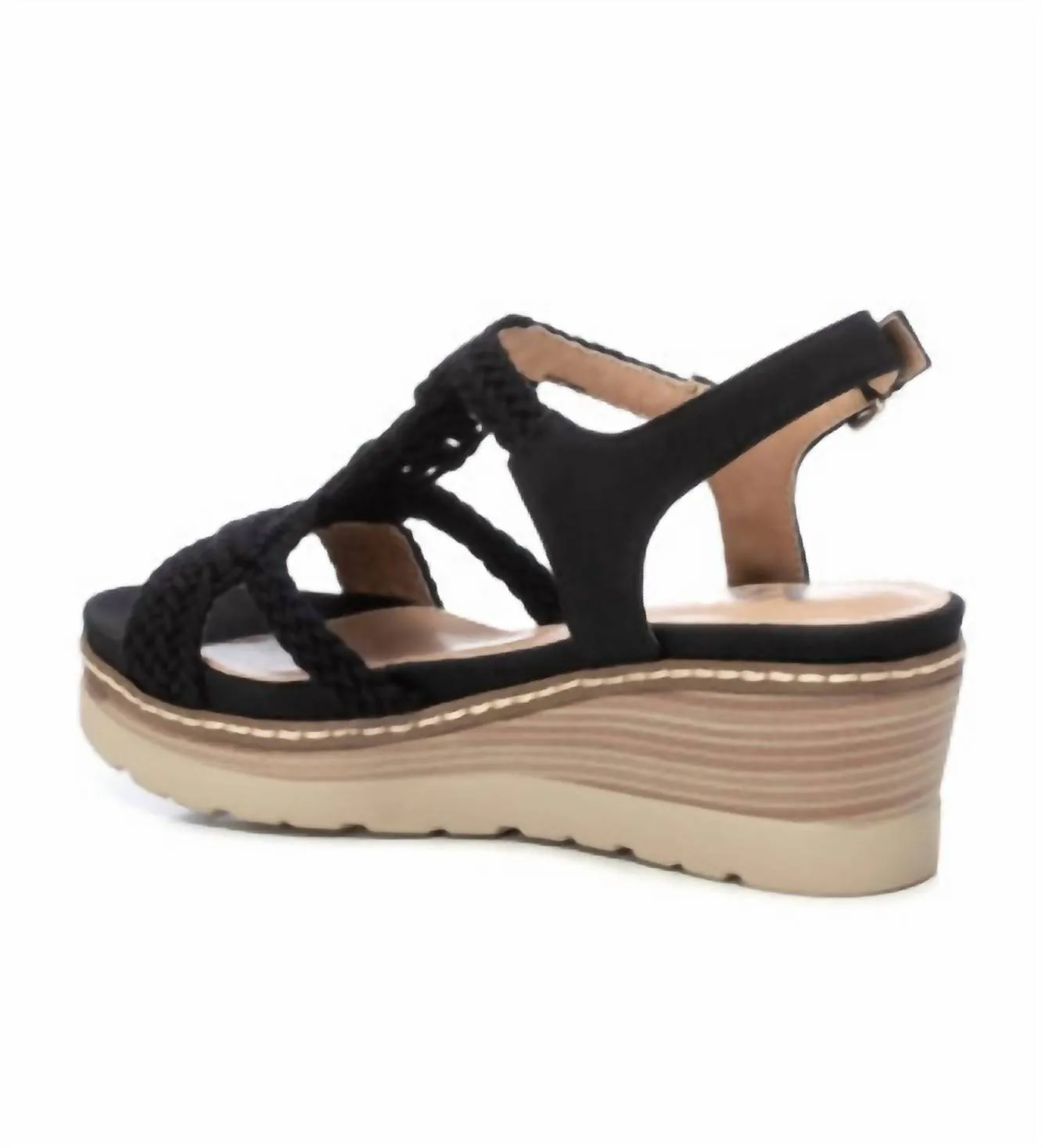 Women's Wedge Sandals In Black