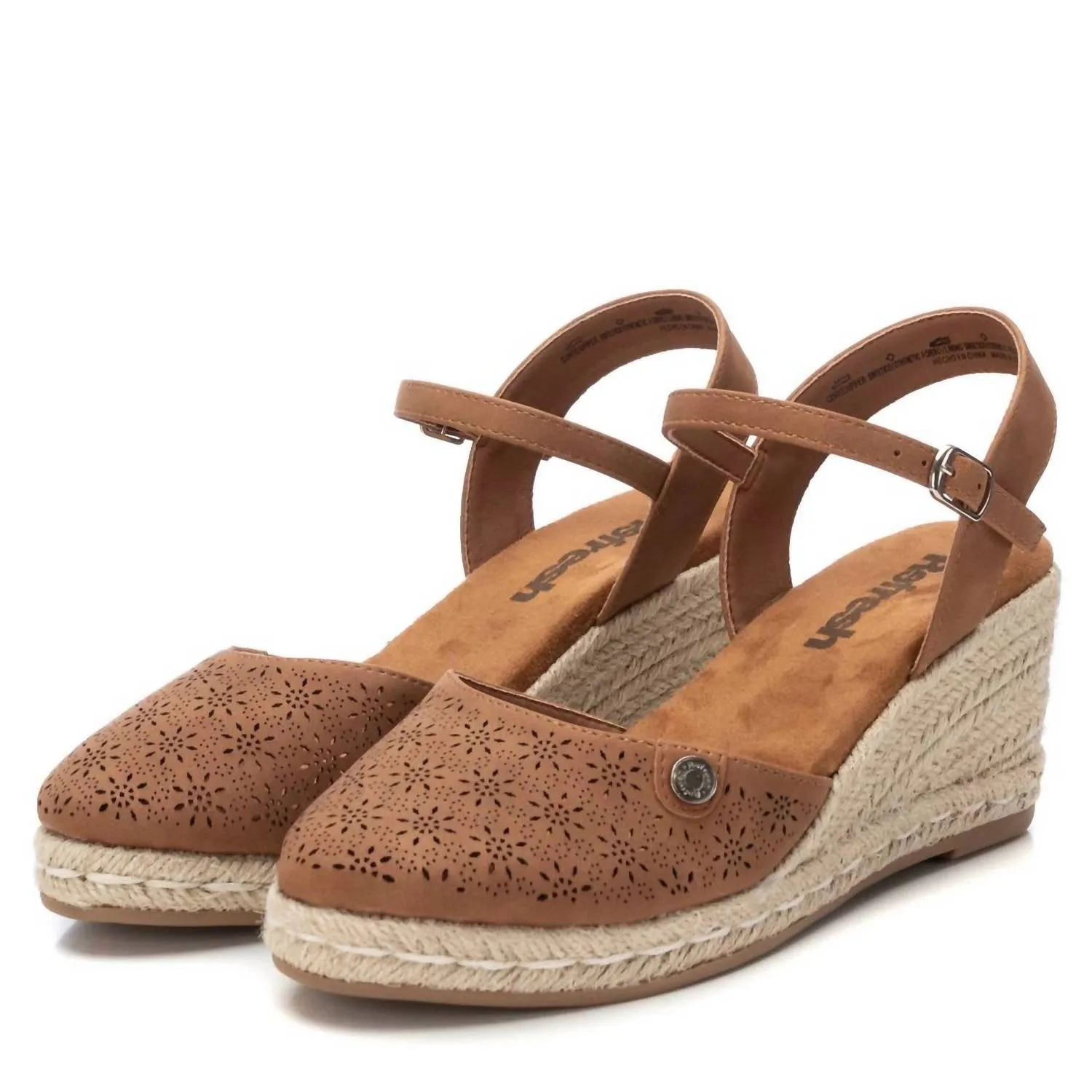 Women's Wedge Sandals In Camel