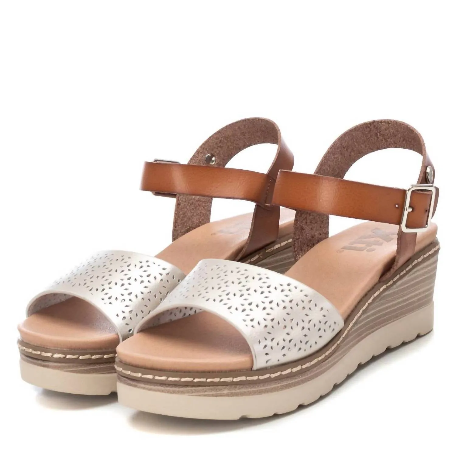 Women's Wedge Sandals In Gold