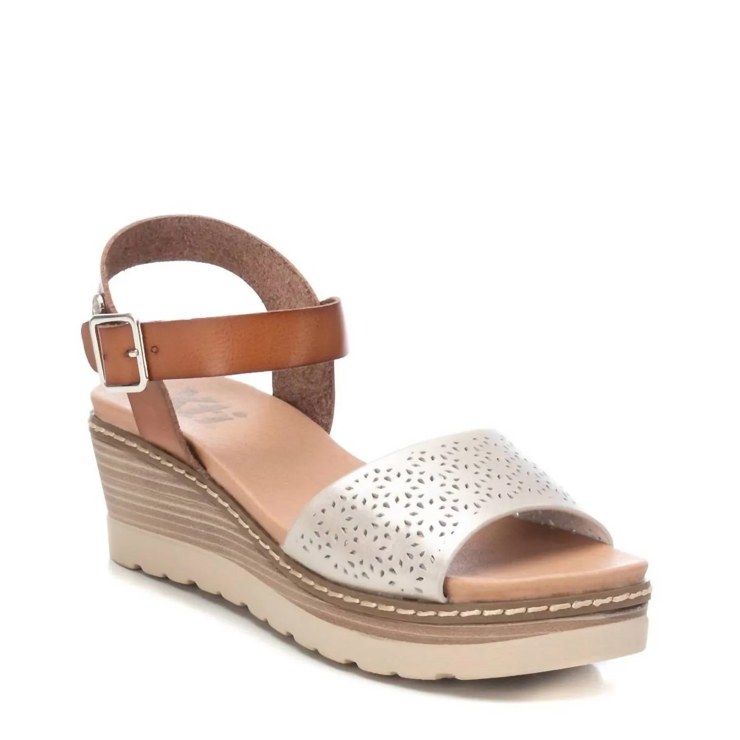 Women's Wedge Sandals In Gold