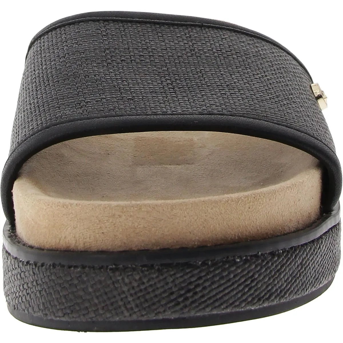 Womens Woven Manmade Slide Sandals