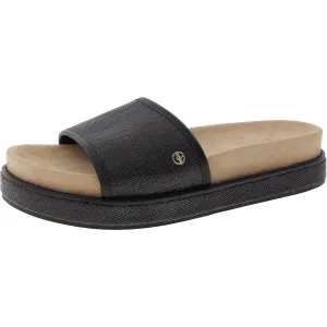 Womens Woven Manmade Slide Sandals