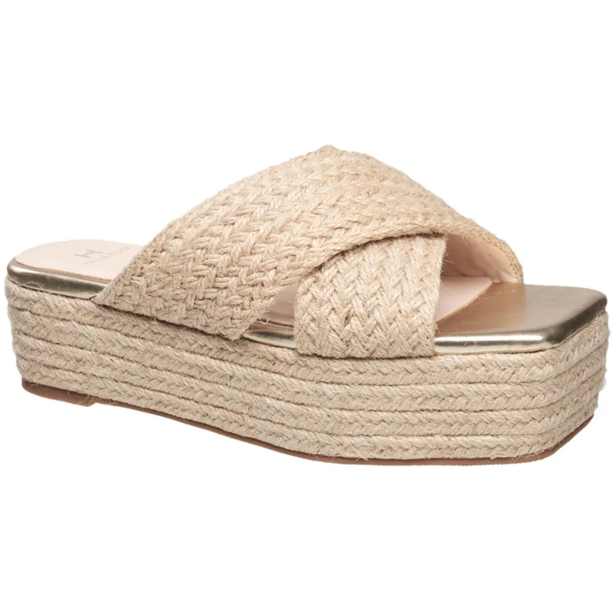 Womens Woven Platform Sandals