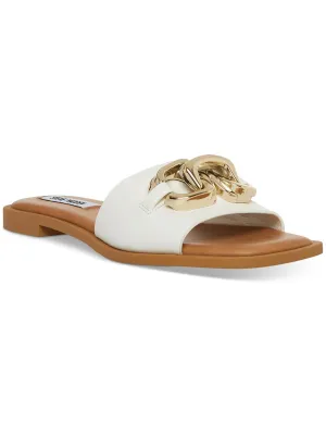 Womens Woven Slip On Slide Sandals