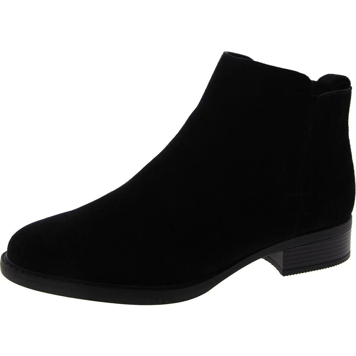 Womens Zipper Almond Toe Ankle Boots