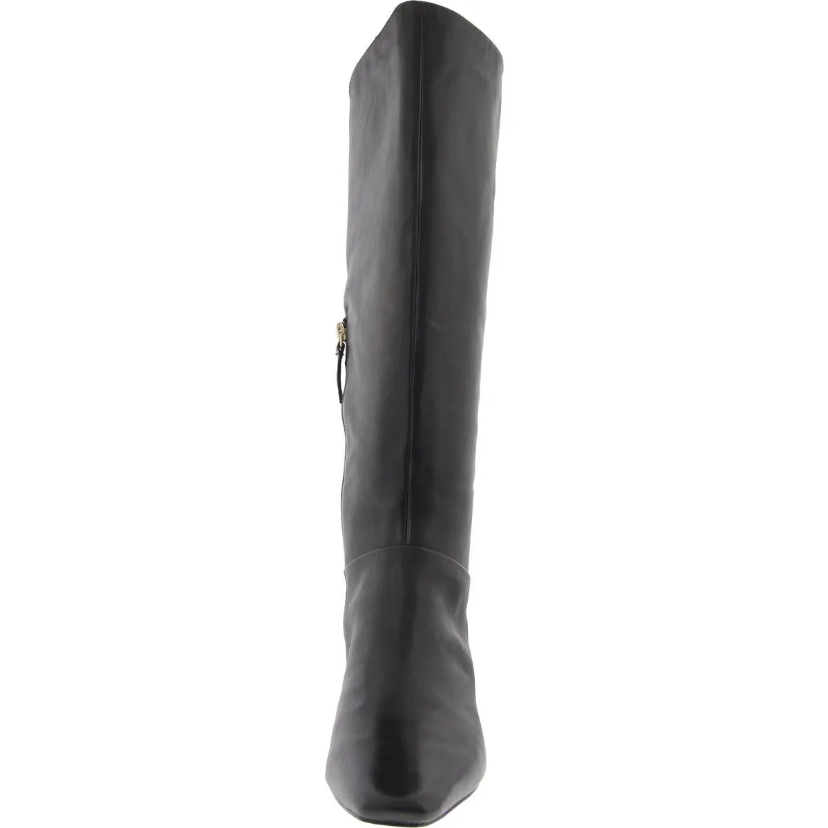 Womens Zipper Leather Knee-High Boots