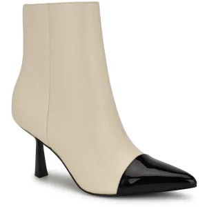 Womens Zipper Leather Mid-Calf Boots