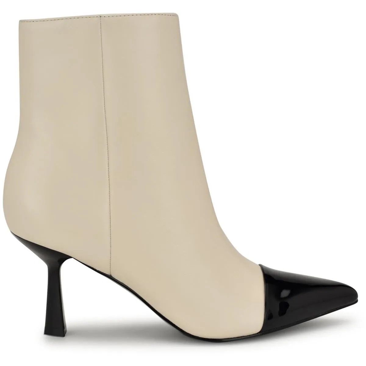 Womens Zipper Leather Mid-Calf Boots