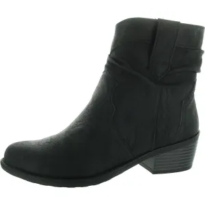 Womens Zipper Man Made Ankle Boots