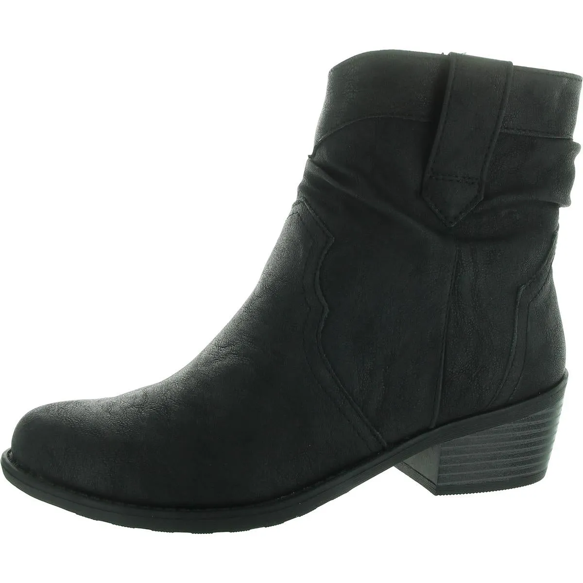 Womens Zipper Man Made Ankle Boots