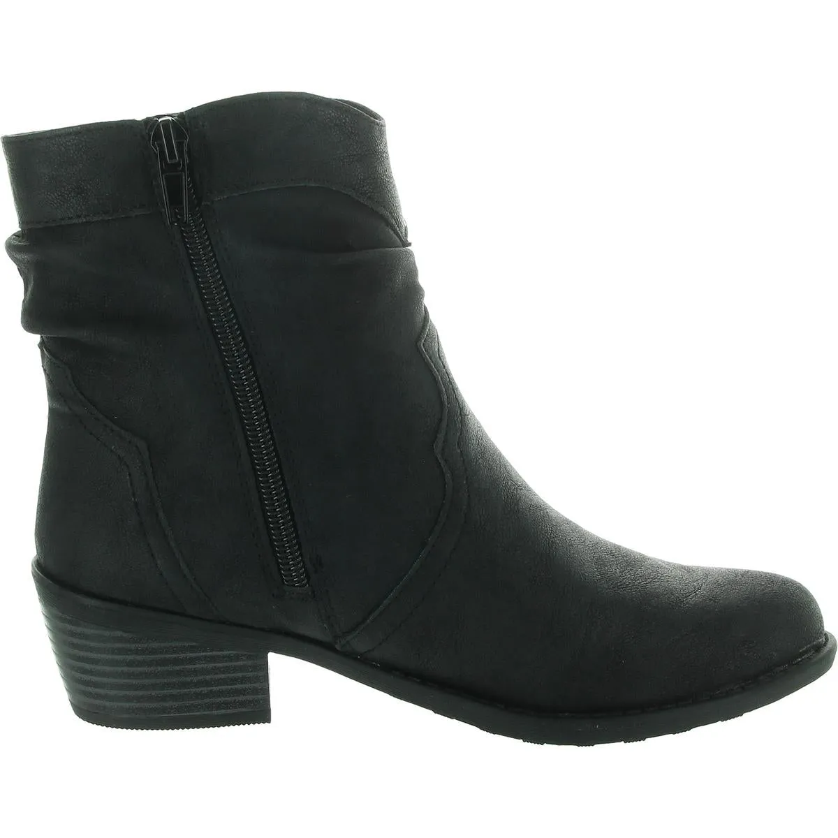 Womens Zipper Man Made Ankle Boots
