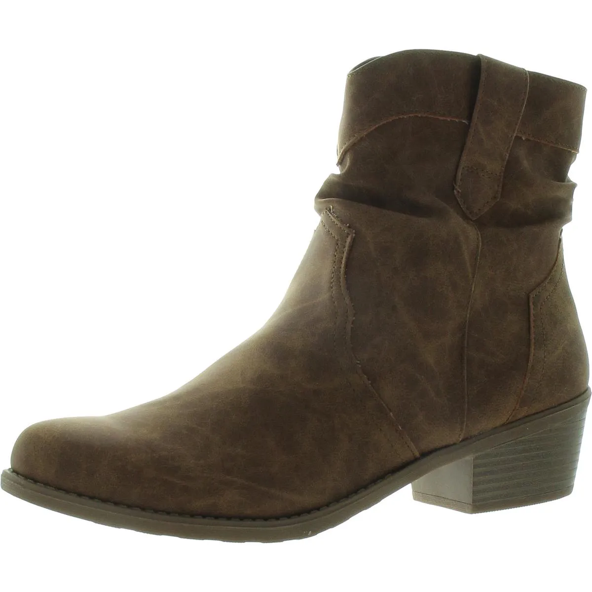 Womens Zipper Man Made Ankle Boots