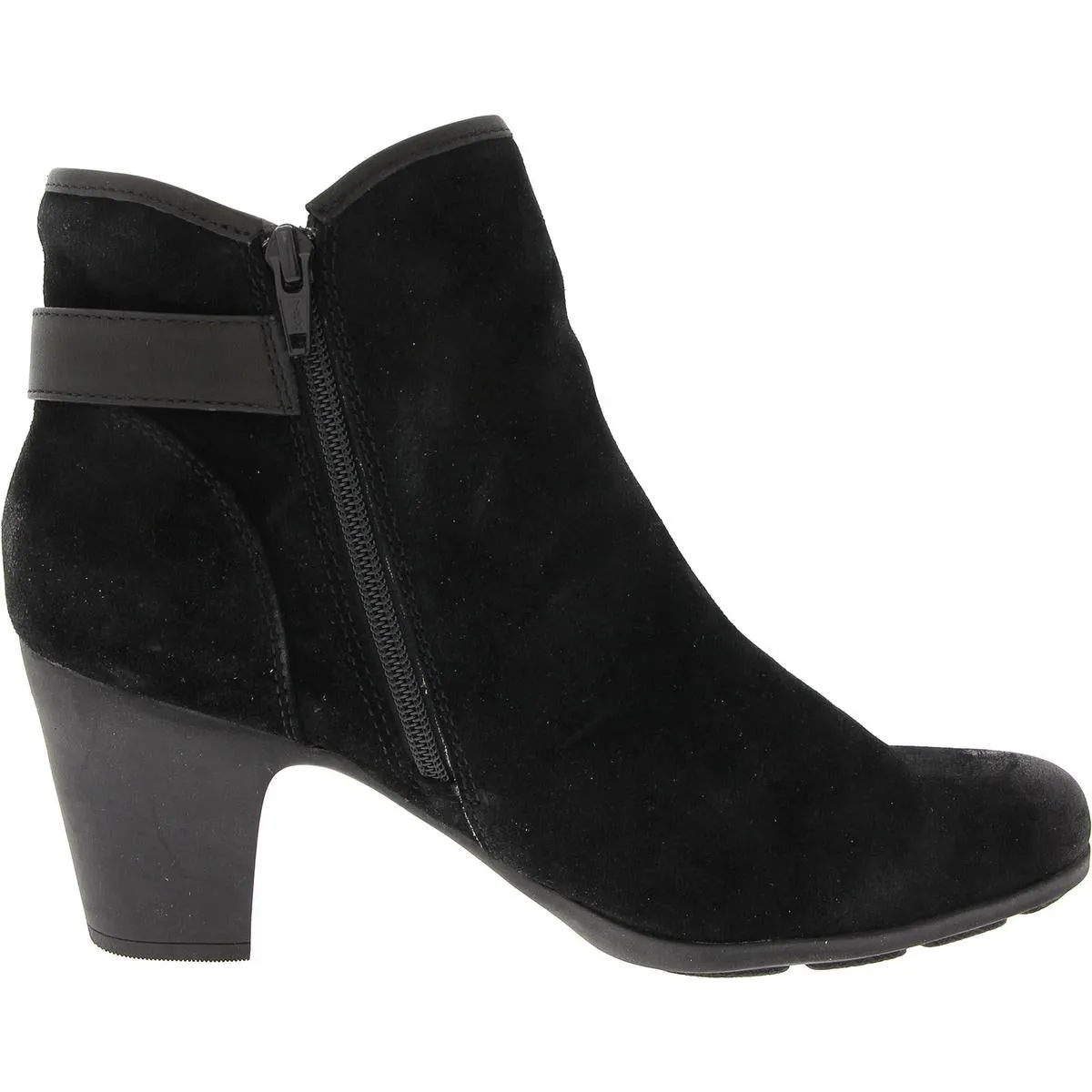 Womens Zipper Manmade Ankle Boots
