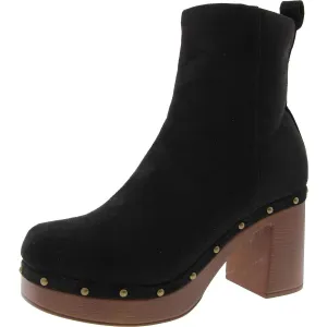 Womens Zipper Manmade Ankle Boots