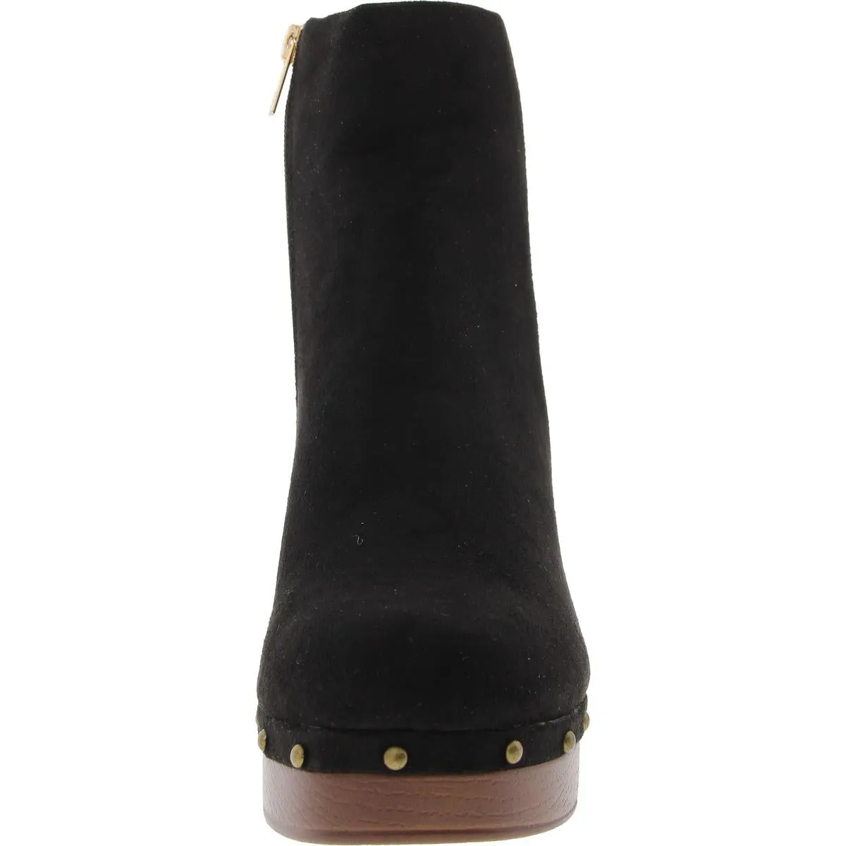 Womens Zipper Manmade Ankle Boots