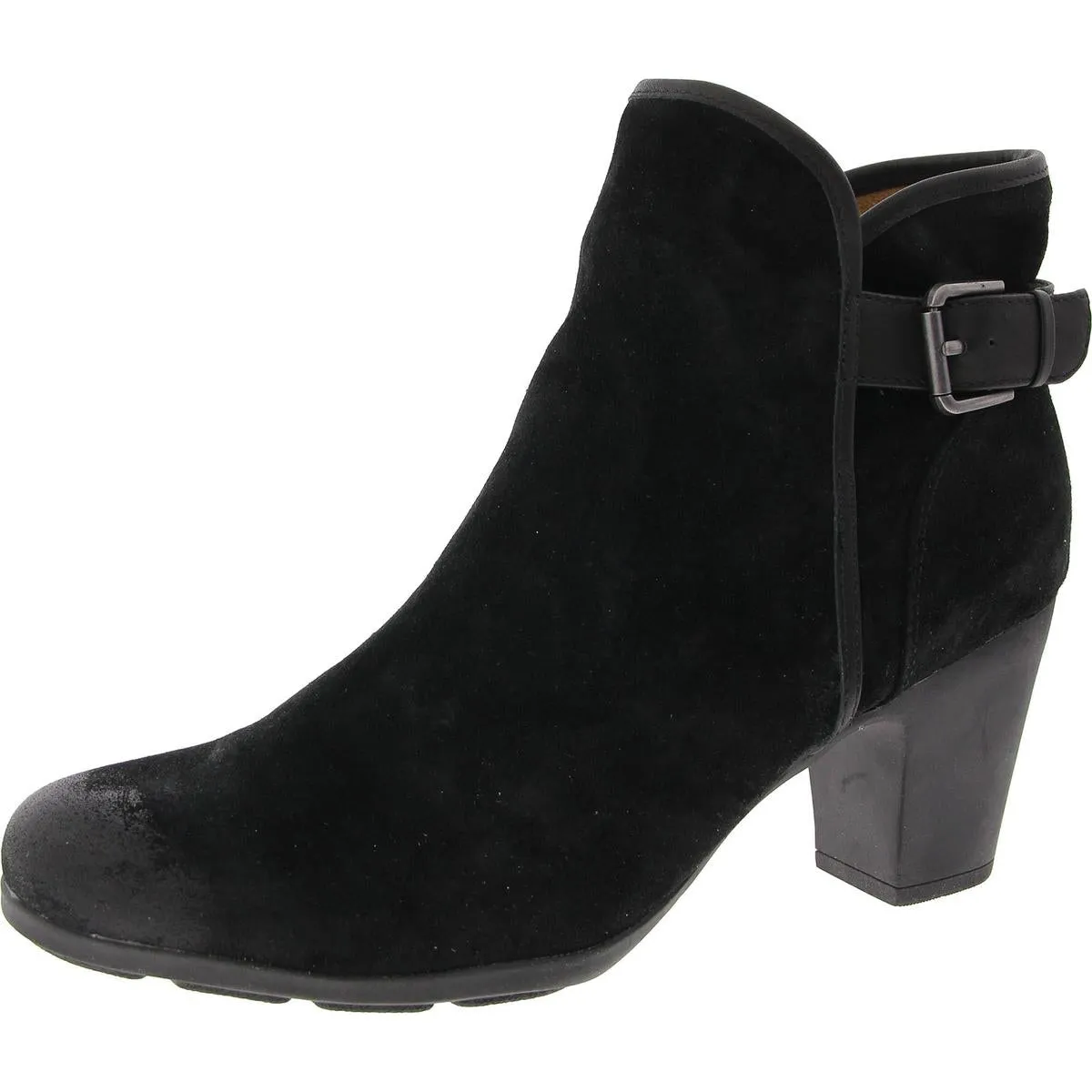 Womens Zipper Manmade Ankle Boots