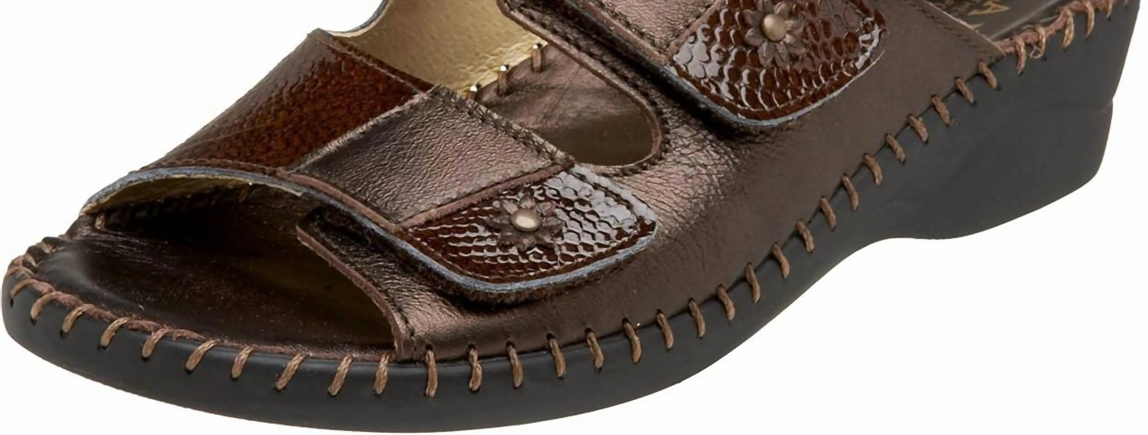 Womne's Jessica Sandals In Dark Brown Combo