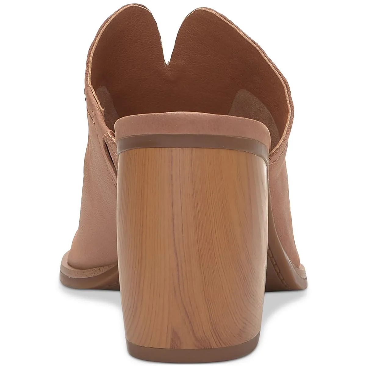 Xynia Womens Solid Leather Block Heel