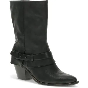 Yamura Womens Strappy Manmade Motorcycle Boots